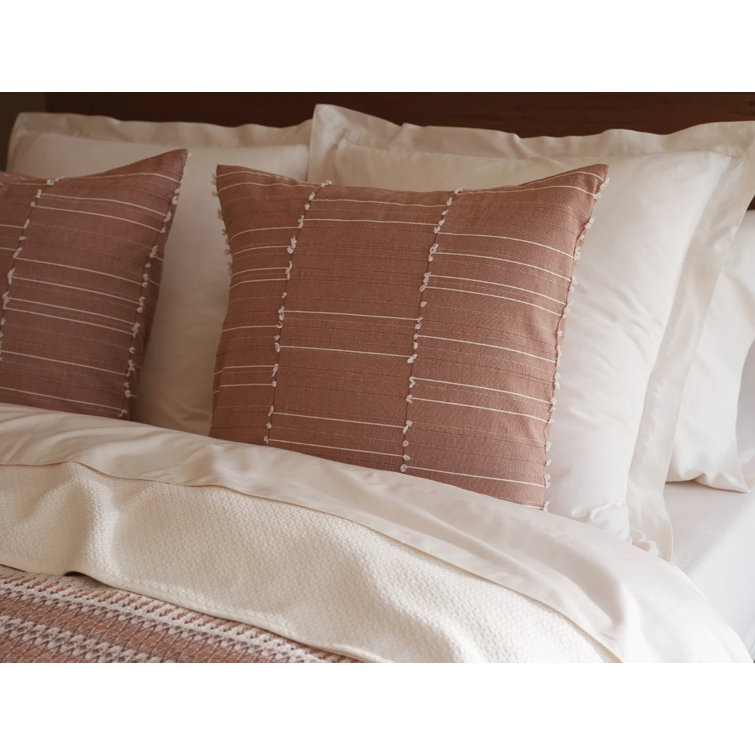 Celeste Undyed Organic Cotton 22" Pillow Cover
