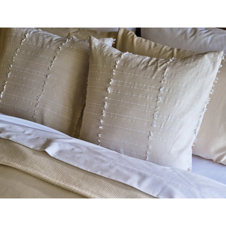 Celeste Undyed Organic Cotton 22" Pillow Cover