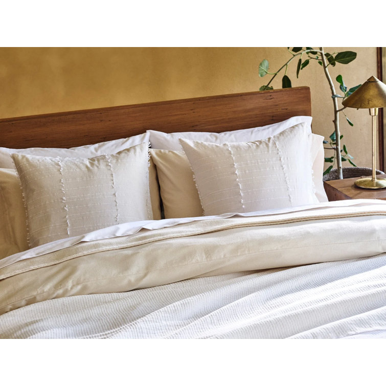 Celeste Undyed Organic Cotton 22" Pillow Cover