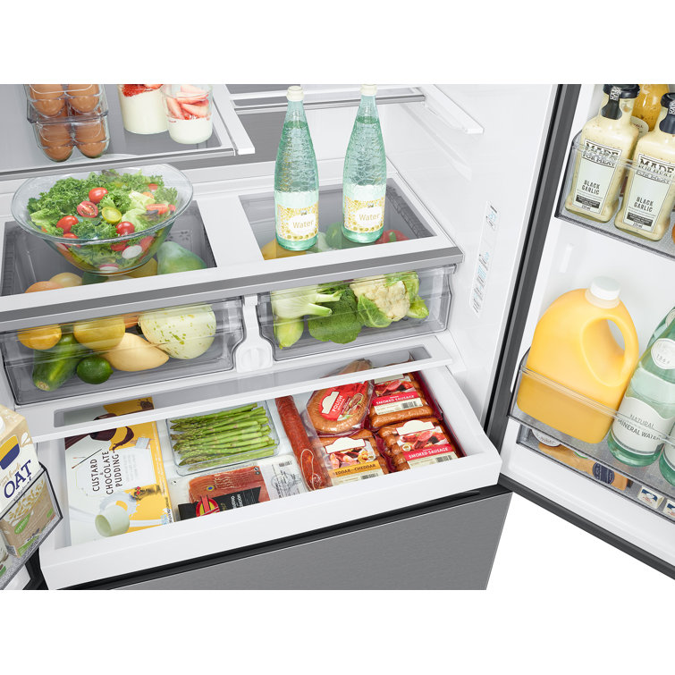 26 Cu Ft Stainless Steel French Door Refrigerator with Dual Ice Makers