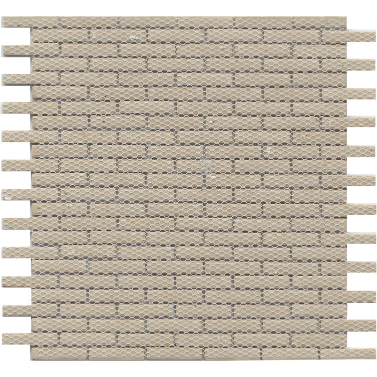 Regala 12" x 12" Blue Porcelain Herringbone Mosaic Tile