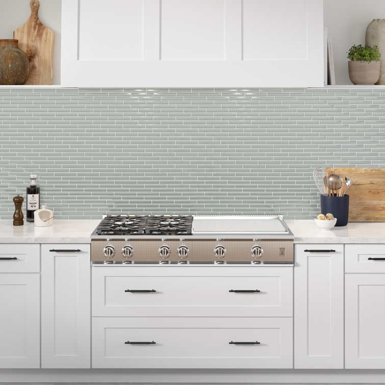 Glossy White Porcelain Herringbone Mosaic Tile