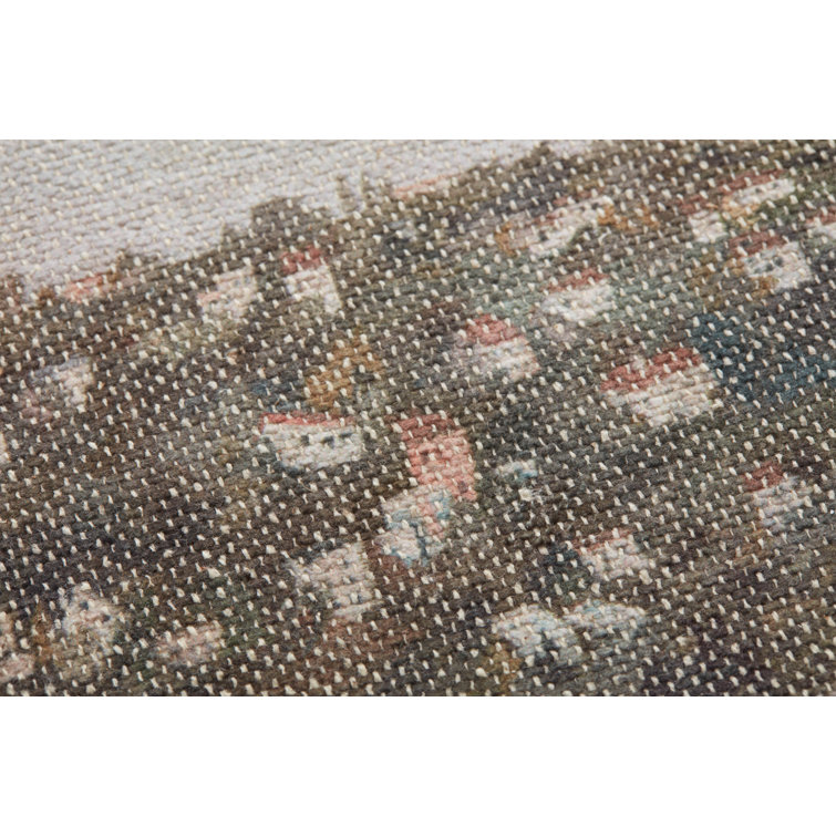 Amber Lewis Multi-Color Cotton and Polyester Hillside Wall Art