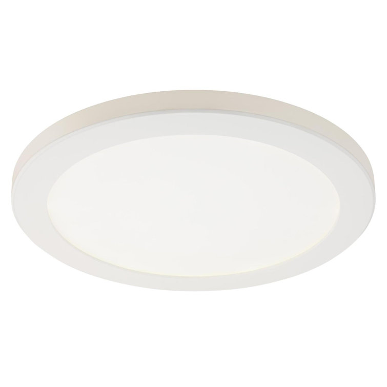 White Acrylic LED Indoor/Outdoor Flush Mount Light