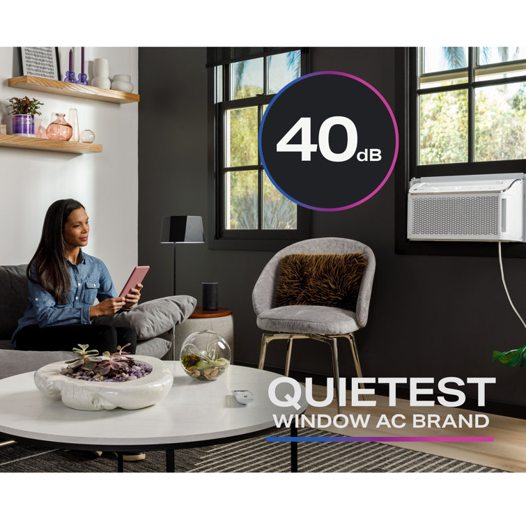 6,200 BTU White Smart Window Air Conditioner with Remote