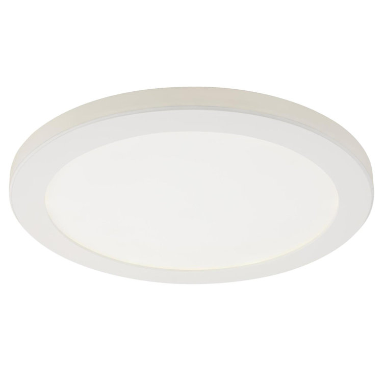 White Acrylic LED Indoor/Outdoor Flush Mount Light