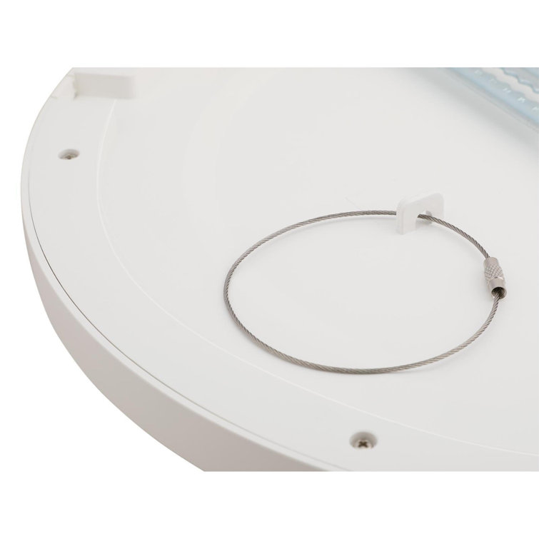 White Acrylic LED Indoor/Outdoor Flush Mount Light
