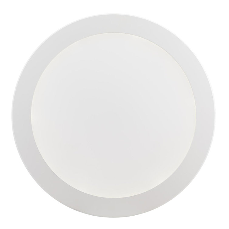 White Acrylic LED Indoor/Outdoor Flush Mount Light