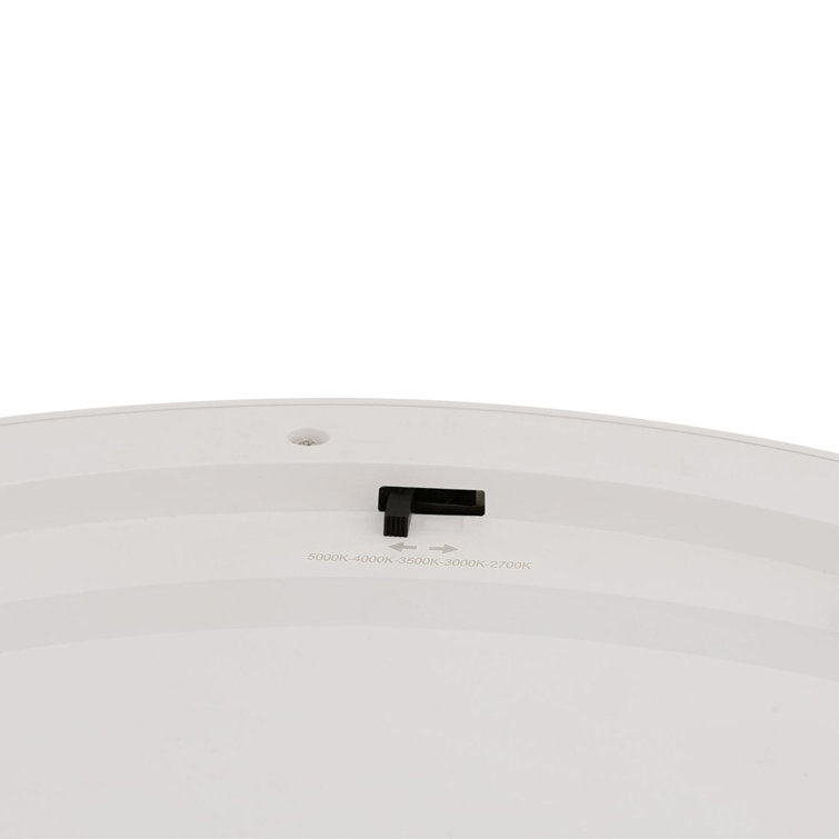 White Acrylic LED Indoor/Outdoor Flush Mount Light