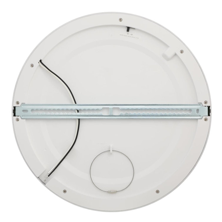 Black and White 12-Inch LED Flush Mount Ceiling Light