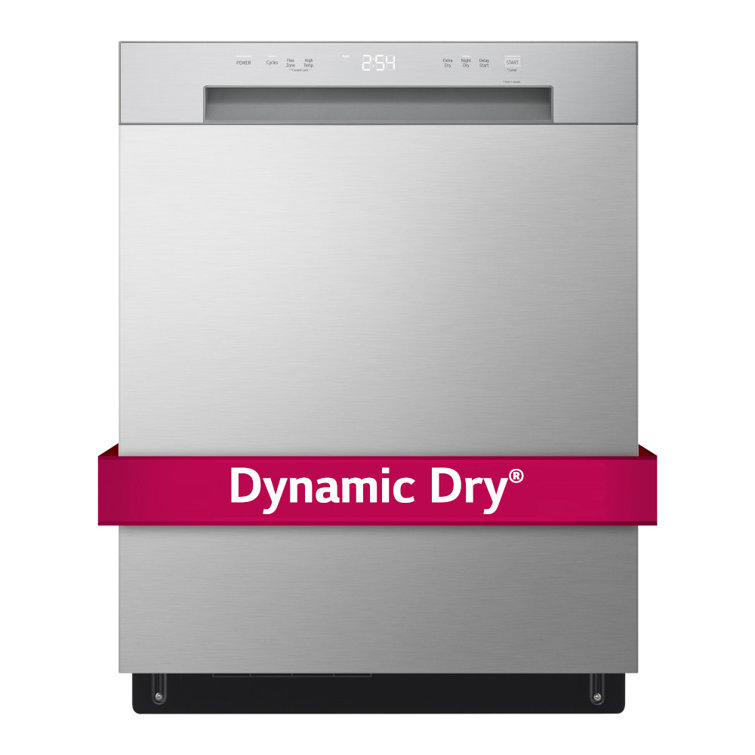 24'' Stainless Steel Front Control Dishwasher with Dynamic Dry