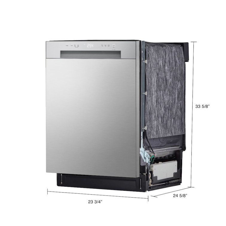 24'' Stainless Steel Front Control Dishwasher with Dynamic Dry