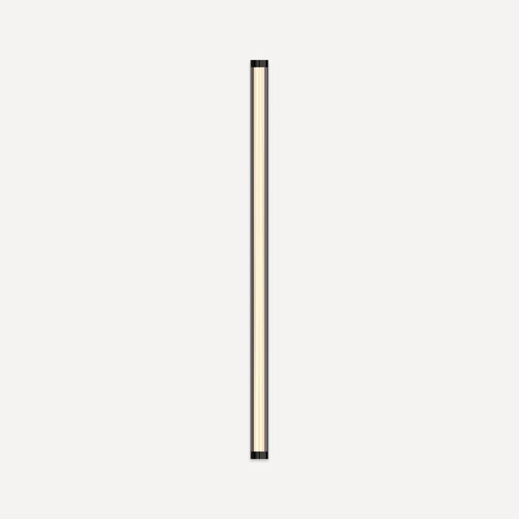 Matte Black Polished Nickel 36" Dimmable LED Wall Sconce