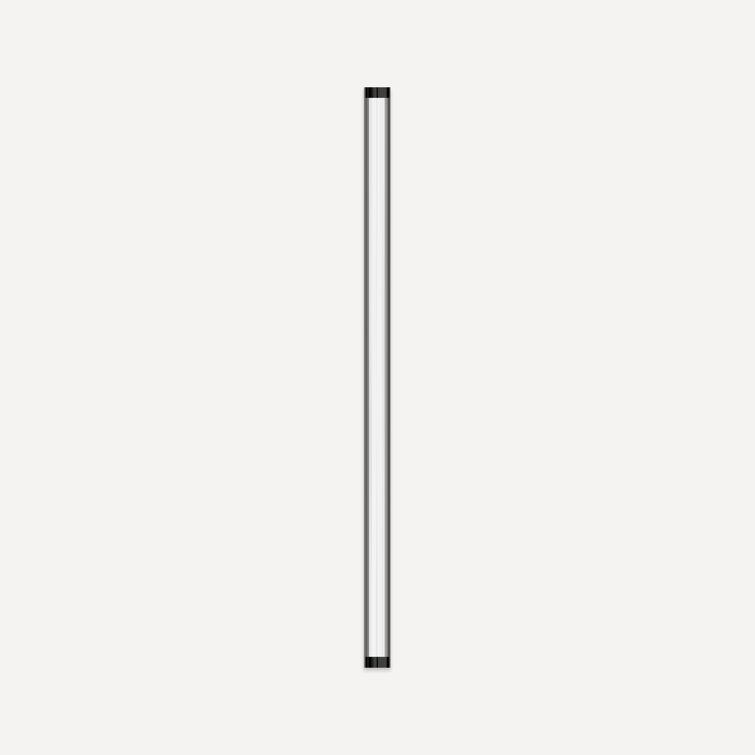 Matte Black Polished Nickel 36" Dimmable LED Wall Sconce