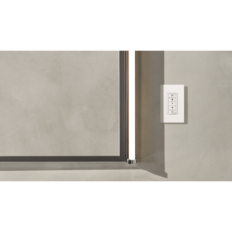 Matte Black Polished Nickel 36" Dimmable LED Wall Sconce