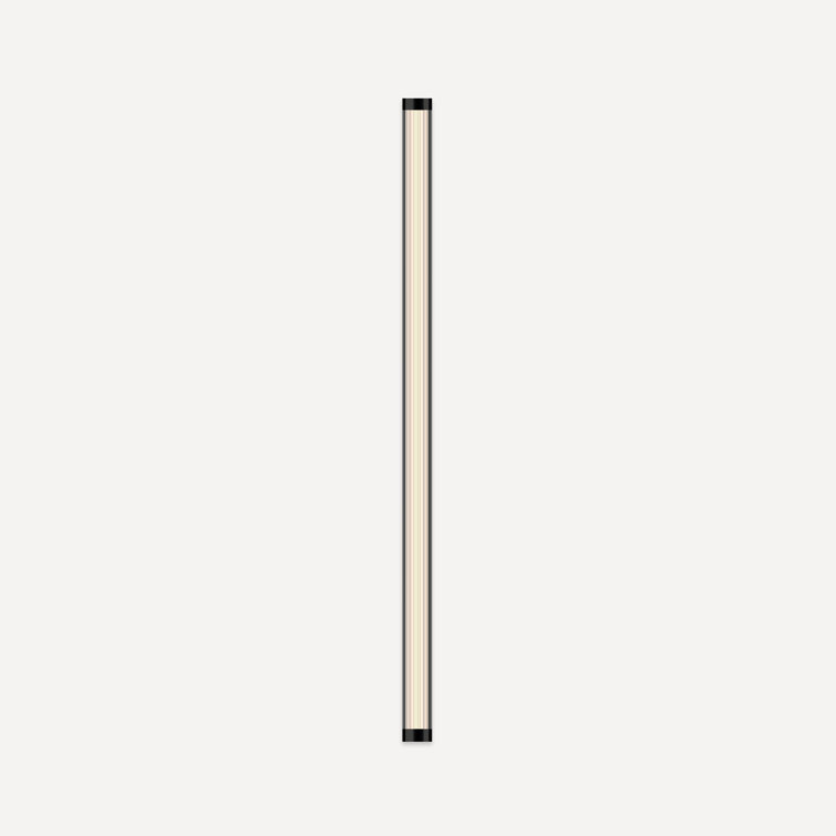 Matte Black Polished Nickel 36" Dimmable LED Wall Sconce