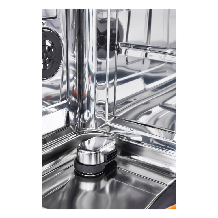 Elegant 24" Smart Dishwasher with QuadWash & TrueSteam, Stainless Steel