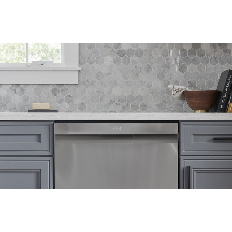 Elegant 24" Smart Dishwasher with QuadWash & TrueSteam, Stainless Steel