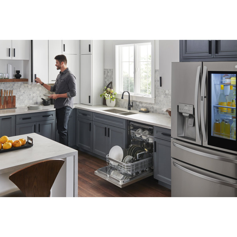 Elegant 24" Smart Dishwasher with QuadWash & TrueSteam, Stainless Steel