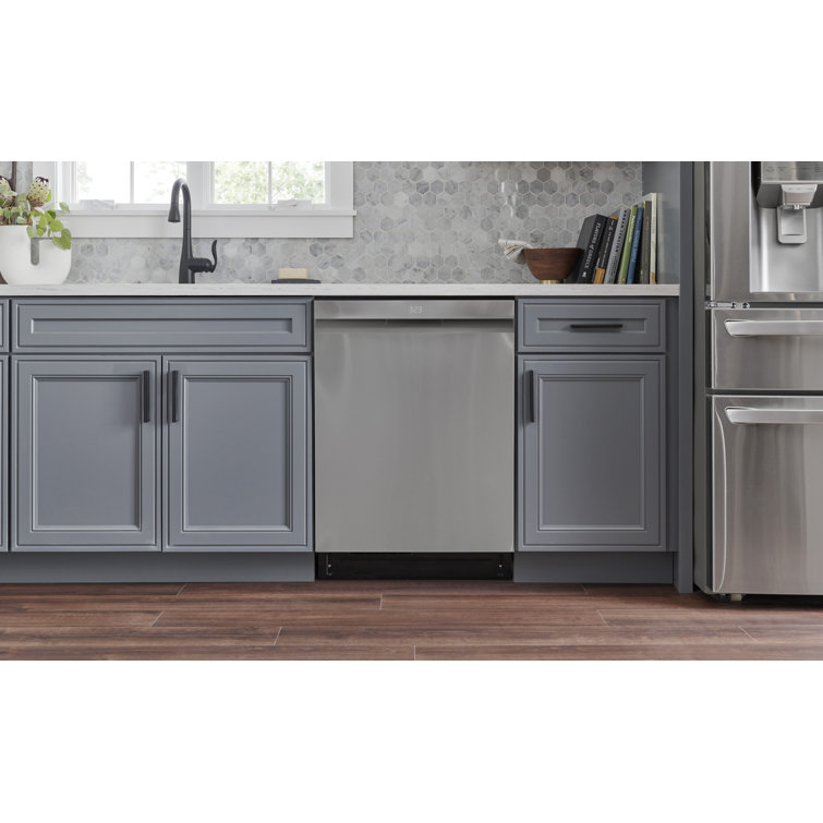 Elegant 24" Smart Dishwasher with QuadWash & TrueSteam, Stainless Steel