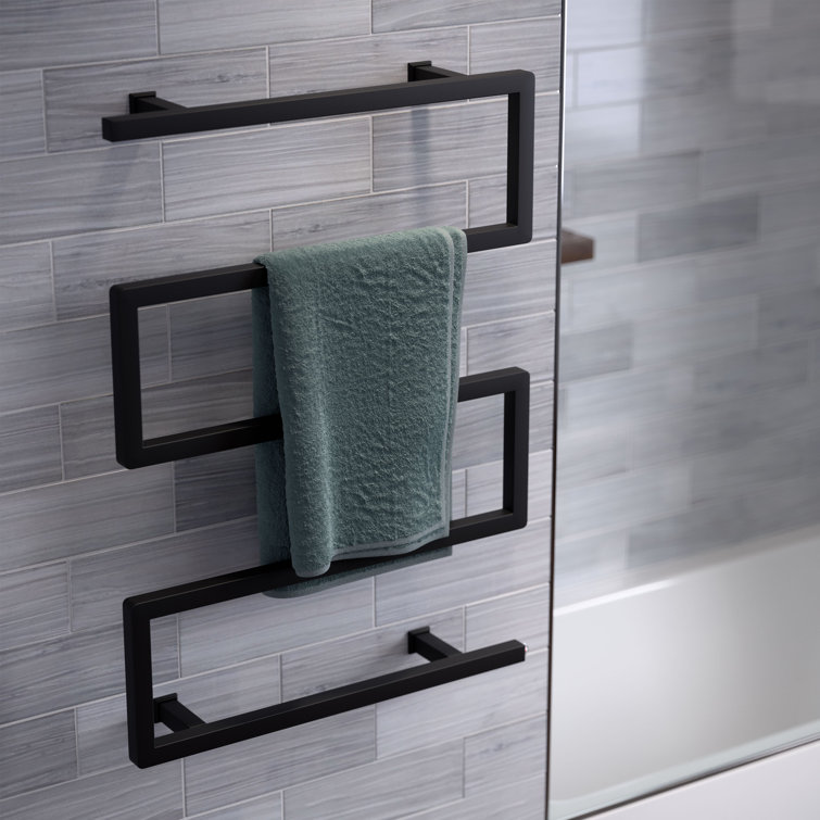 Matte Black Stainless Steel Wall Mounted Towel Warmer