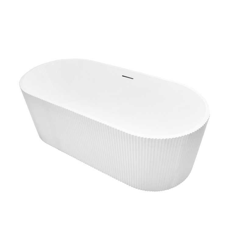 Lafayette 67" White Acrylic Freestanding Bathtub
