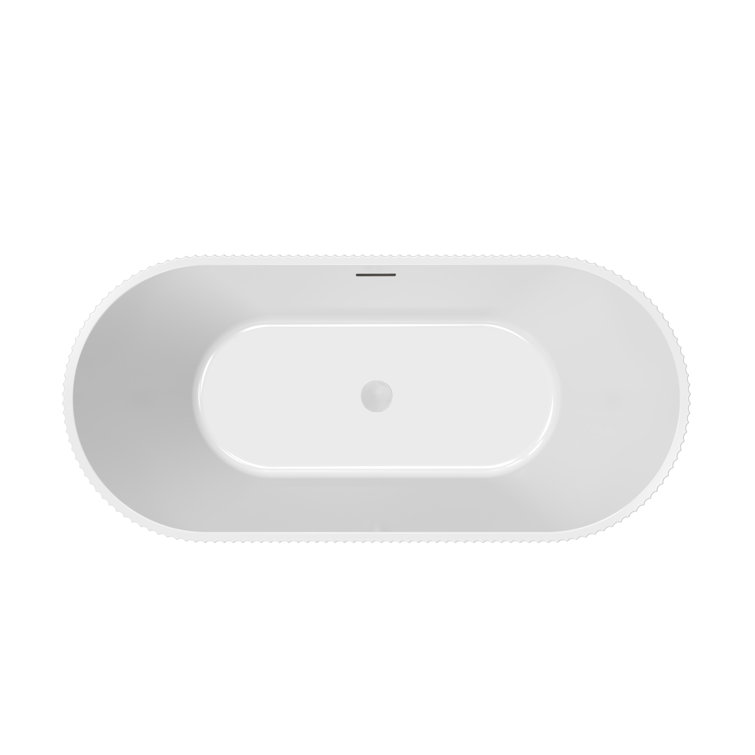 Lafayette 67" White Acrylic Freestanding Bathtub