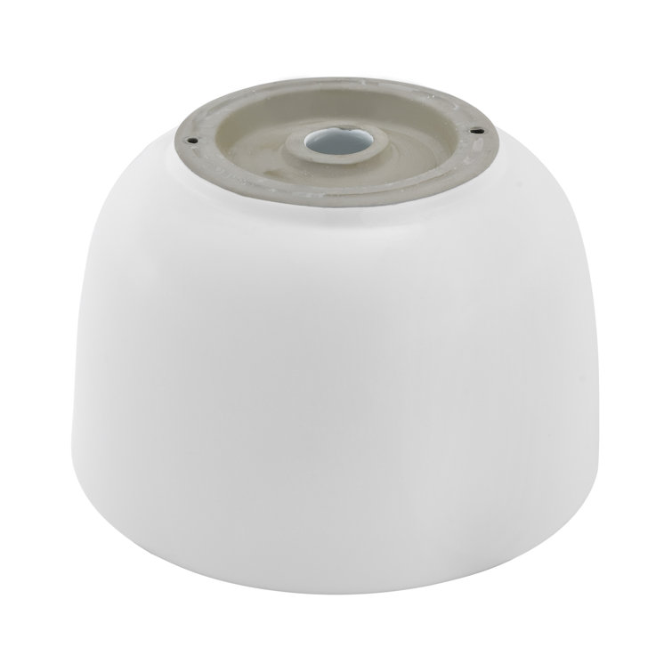 Calice 15'' White Ceramic Round Vessel Sink