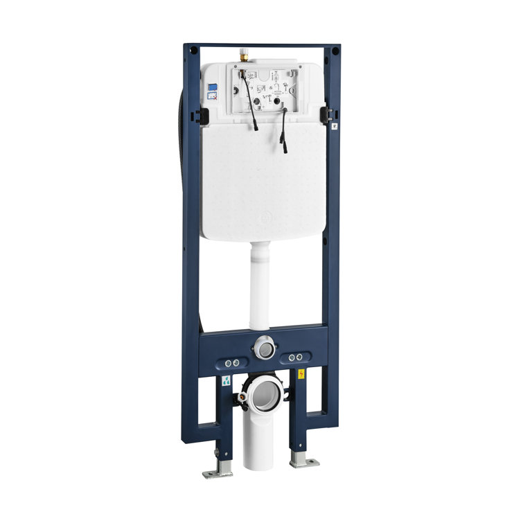Hugo White Glossy Wall-Hung Elongated Smart Toilet with Bidet