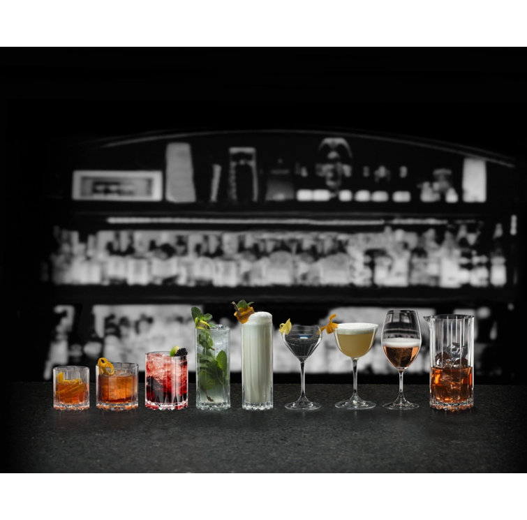 Riedel Clear Fine Crystal Double Rocks Glass Set of 2