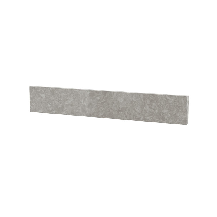 Charcoal Gray Quartz 21.24" x 4" Bathroom Sidesplash