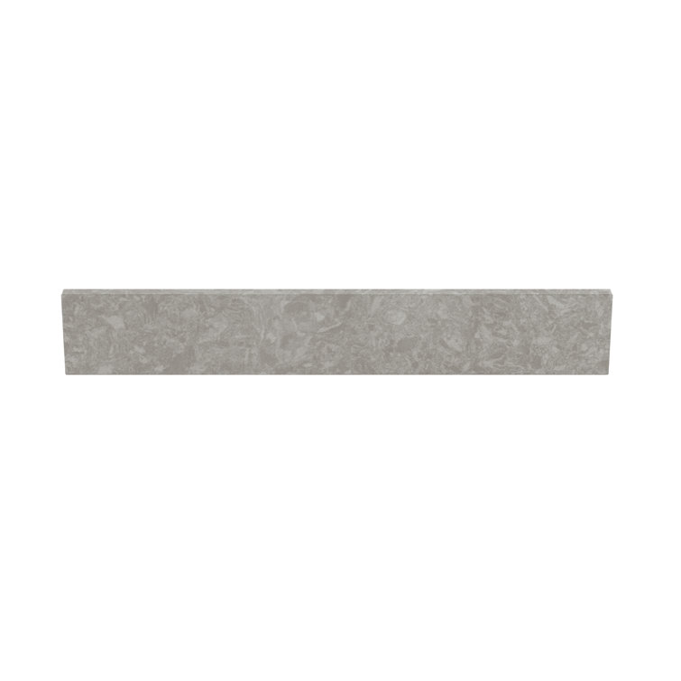 Charcoal Gray Quartz 21.24" x 4" Bathroom Sidesplash