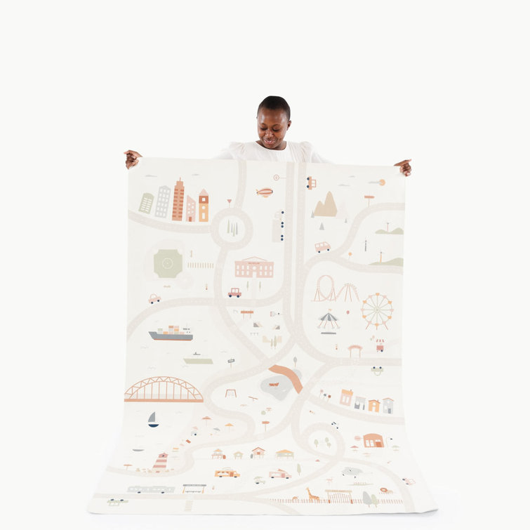 Uptown Print Leather Play Mat 54" Square