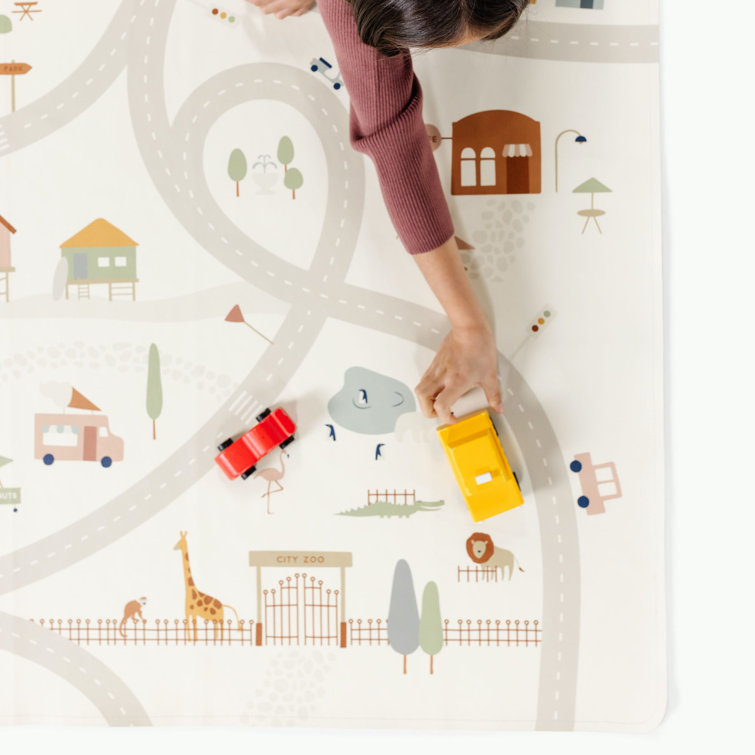 Uptown Print Leather Play Mat 54" Square