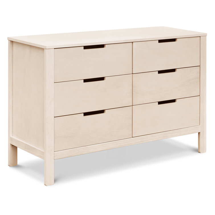 Washed Natural Double Nursery Dresser with Soft Close Drawer