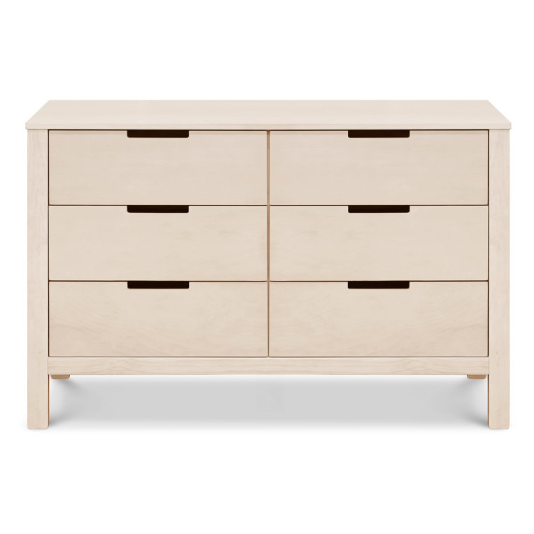 Washed Natural Double Nursery Dresser with Soft Close Drawer