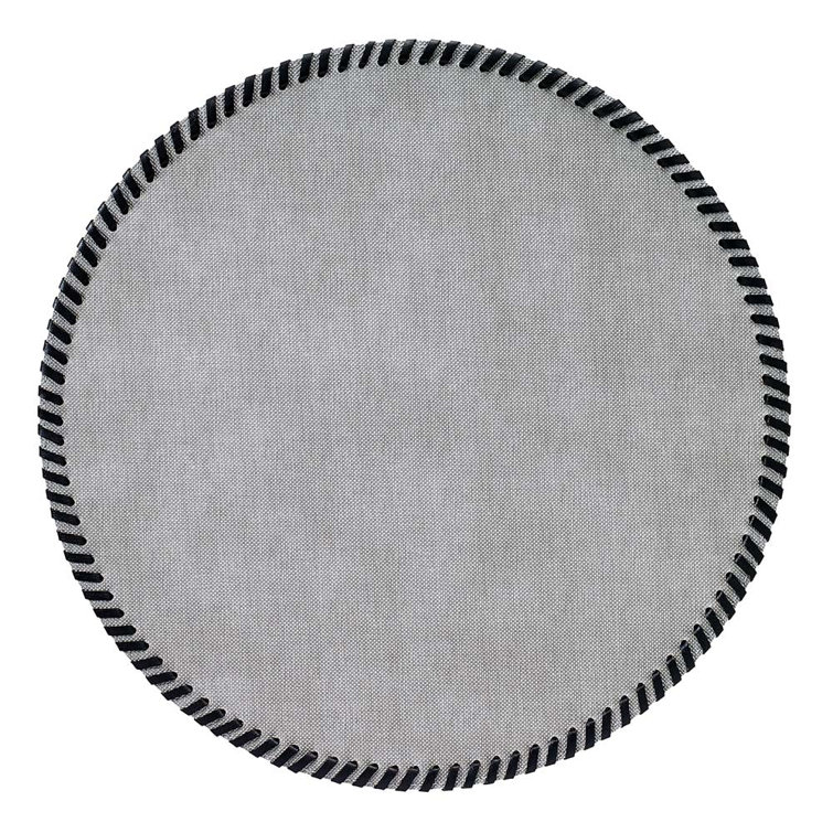 Forest Green Vinyl Round Placemat Set