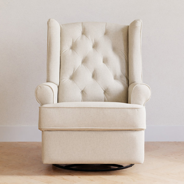 Harbour 32" Cream Eco-Weave Power Swivel Recliner Chair