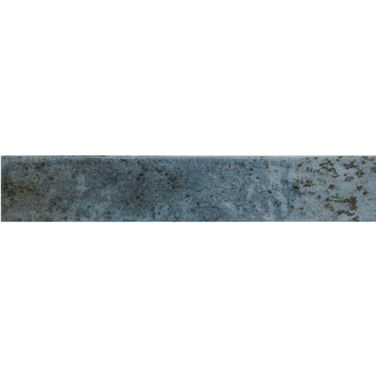 Ibiza 2" x 10" Blue Glossy Ceramic Subway Tile