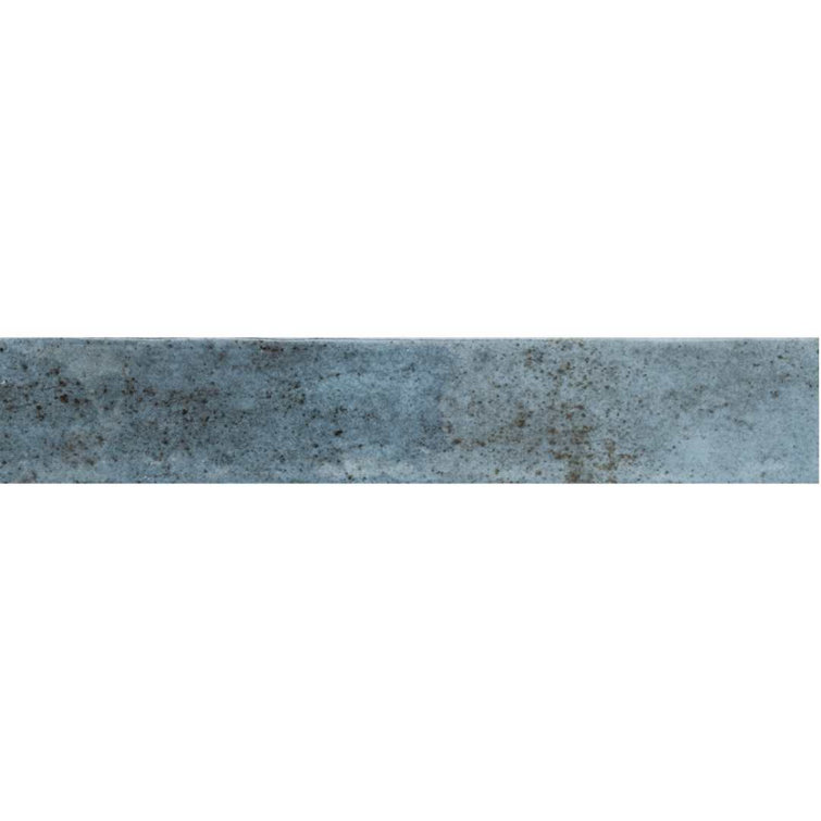 Ibiza 2" x 10" Blue Glossy Ceramic Subway Tile