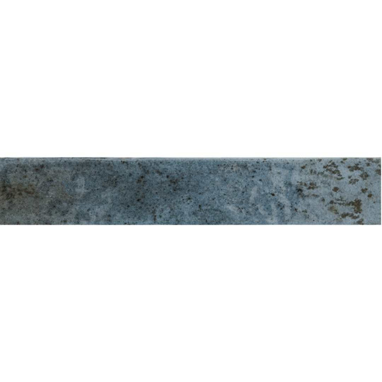 Ibiza 2" x 10" Blue Glossy Ceramic Subway Tile