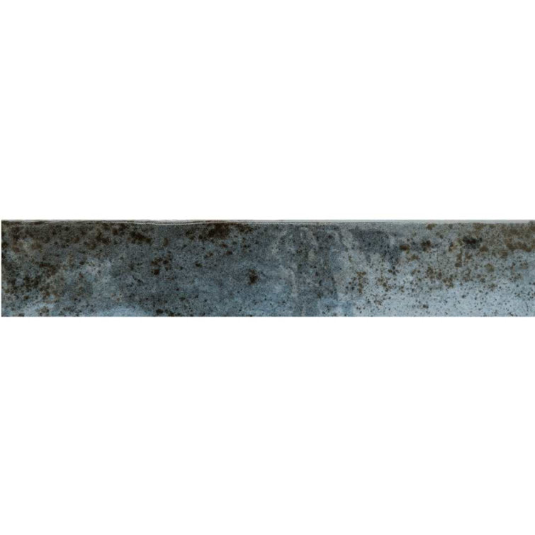Ibiza 2" x 10" Blue Glossy Ceramic Subway Tile