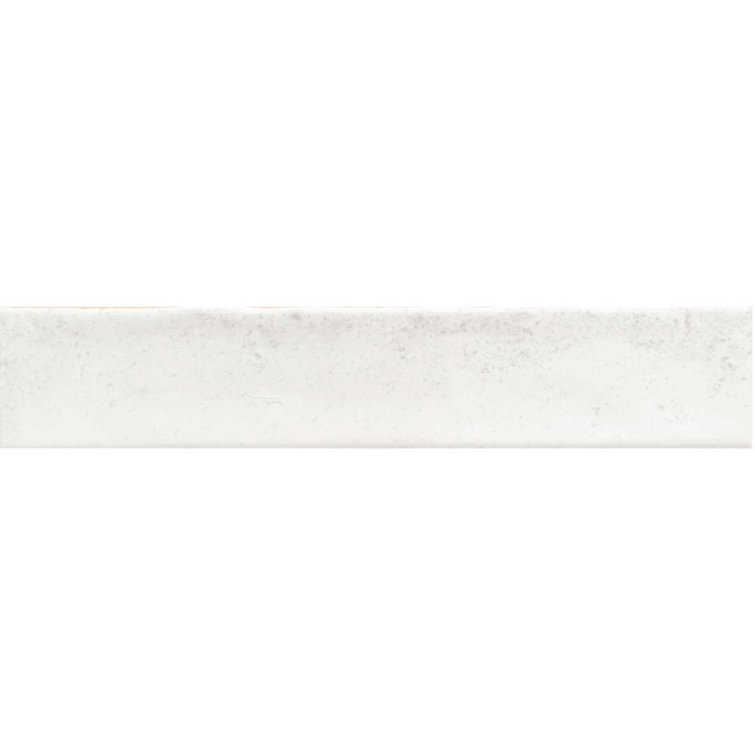 Ibiza 2" x 10" White Glossy Ceramic Subway Tile