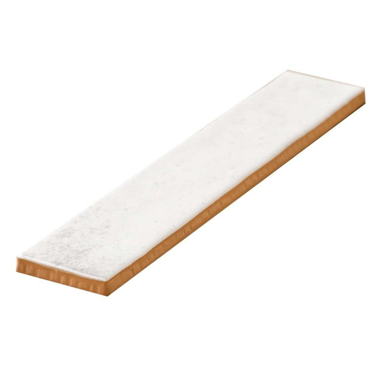 Ibiza 2" x 10" White Glossy Ceramic Subway Tile