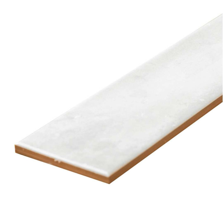 Avila White 3" x 12" Glossy Ceramic Subway Wall Tile