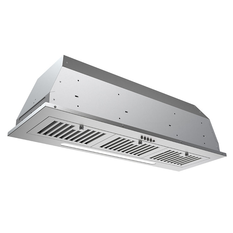 Streamline 36-Inch Stainless Steel Ductless Insert Range Hood with LED Light