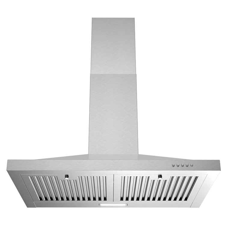 Streamline 30-Inch Stainless Steel Wall Mounted Range Hood with Charcoal Filter