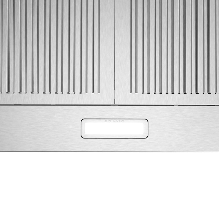 Streamline 30-Inch Stainless Steel Wall Mounted Range Hood with Charcoal Filter