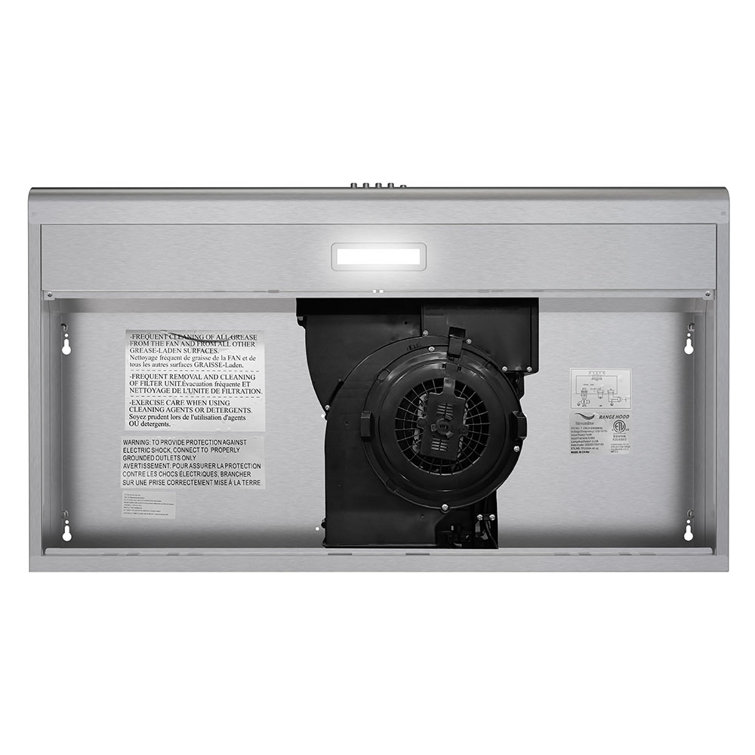 Streamline 36" Stainless Steel Under Cabinet Range Hood with Charcoal Filter