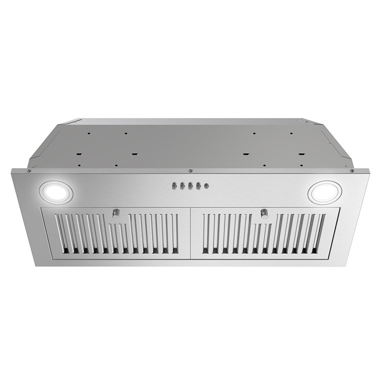 Streamline 28-inch Brushed Stainless Steel Insert Range Hood with Charcoal Filter